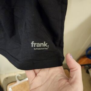 FRANK AND OAK Black Tee, Size XL, EUC